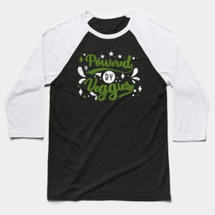 Powered by Veggies Baseball T-Shirt